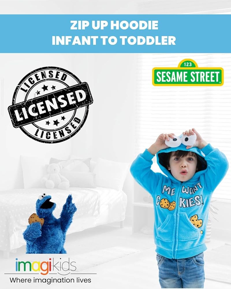 Amazon.com: Sesame Street Cookie Monster Infant Baby Boys